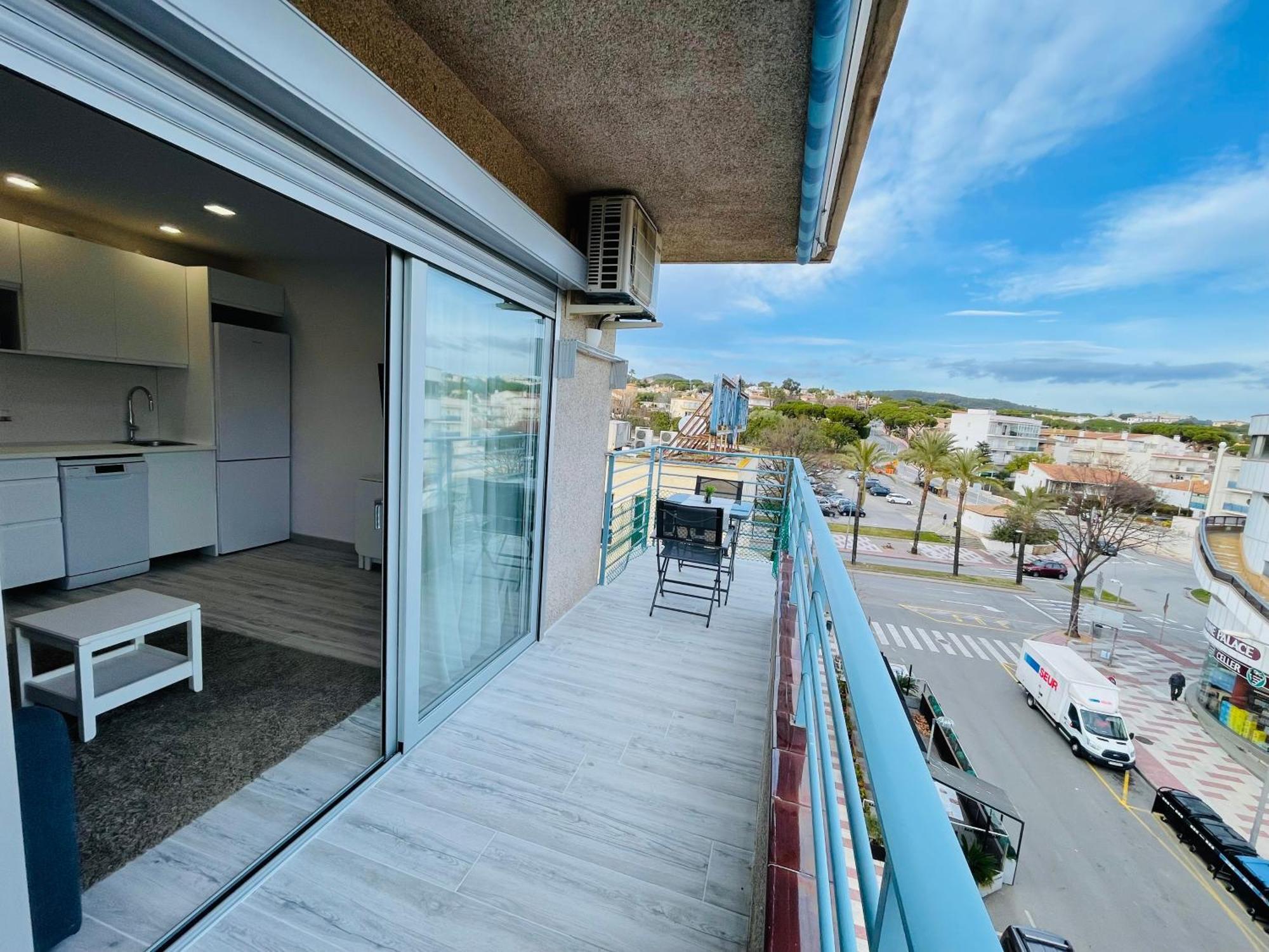 Apartamento con Balcón y Piscina Platja d'Aro Exterior foto